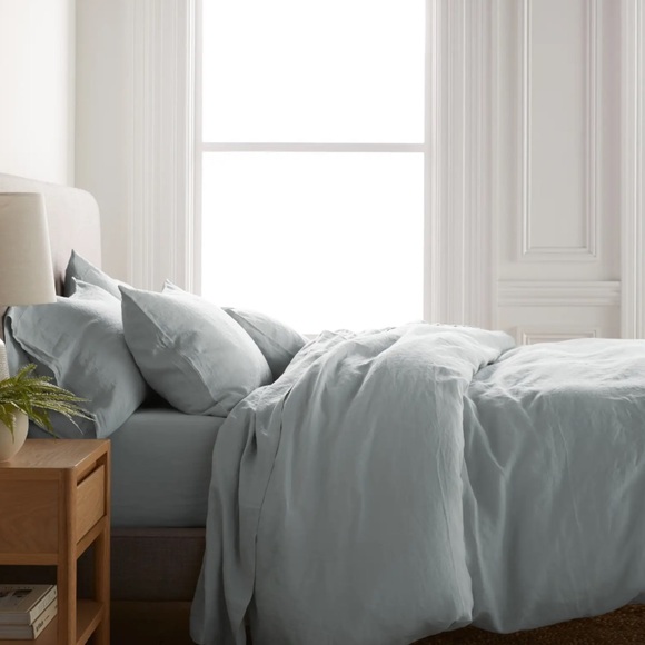 Queen Quince European Linen Duvet Cover NWT - Picture 2 of 3